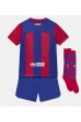 Barcelona Babytruitje Thuis tenue Kind 2023-24 Korte Mouw (+ Korte broeken)